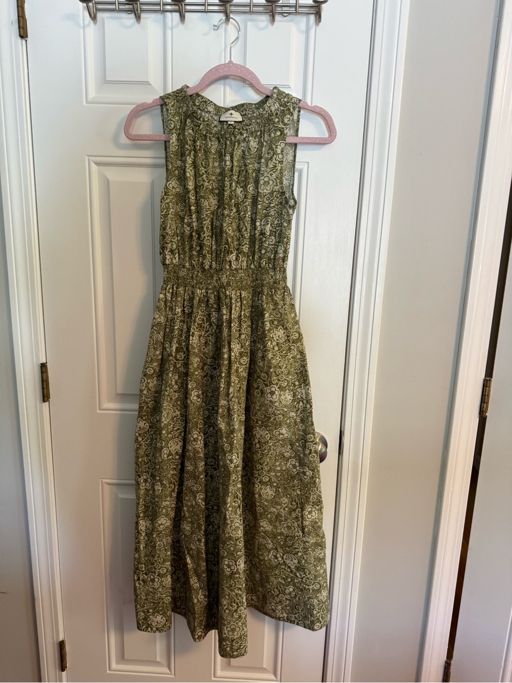 Tuckernuck Olive Green Paisley Maxi Dress - Picture 1 of 5